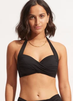 Seafolly Collective Twist Soft Cup Halter - | Halter|Halter