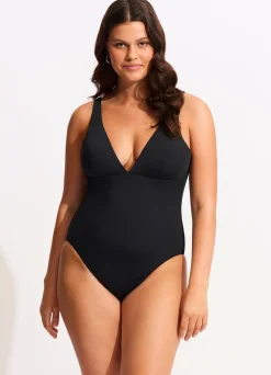 Seafolly Collective V Neck One Piece - | V Neck|V Neck