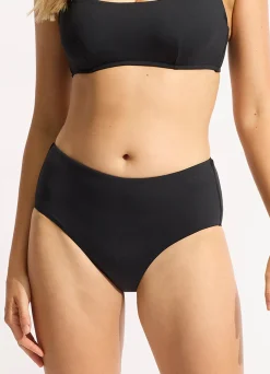 Seafolly Collective Wide Side Retro - | More Coverage|More Coverage
