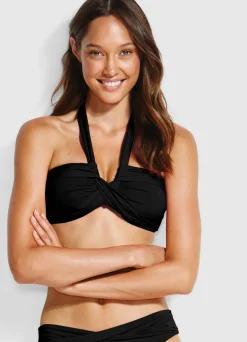 Seafolly Halter Bandeau Bikini Top - | Bandeau|Bandeau