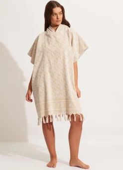 Seafolly SF Monogram Towel Poncho - | Beach Towels