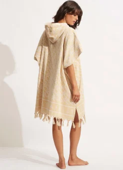 Seafolly SF Monogram Towel Poncho - | Beach Towels