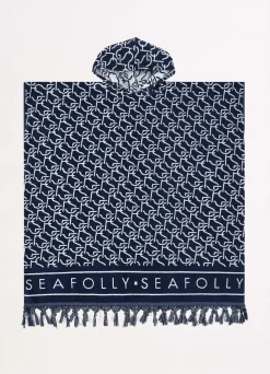 Seafolly SF Monogram Towel Poncho - | Beach Towels