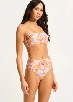 Seafolly Spring Festival Bustier Bandeau Bikini Top - Nectar| Bikinis|Bandeau