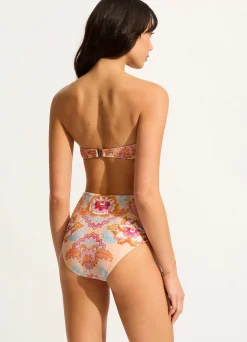 Seafolly Spring Festival Bustier Bandeau Bikini Top - Nectar| Bikinis|Bandeau