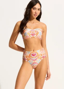 Seafolly Spring Festival High Waisted Bikini Bottom - Nectar| Bikinis|High Waisted