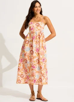 Seafolly Spring Festival Midi Dress - Nectar| Beach Dresses