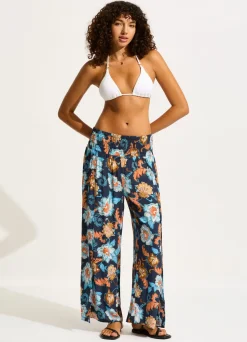 Seafolly Spring Festival Shirring Pant - | Pants & Shorts