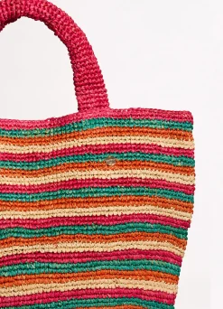 Seafolly Stripe Woven Tote Bag - | Beach Bags