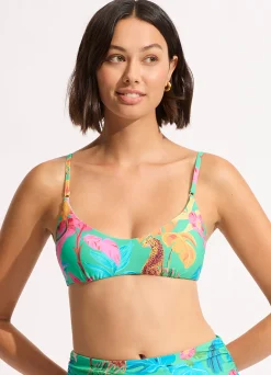 Seafolly Tropica Bralette Bikini Top - | Bralette|Bralette