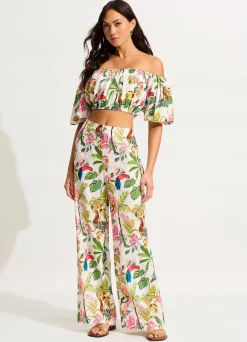 Seafolly Tropica Off-Shoulder Top - | Tops