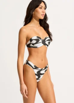 Seafolly Wavelength High Leg Bikini Bottom - | Bikinis|More Coverage