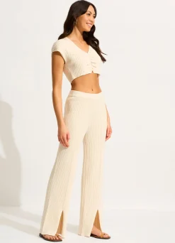 Seafolly Wavelength Knit Cap Sleeve Top - | Tops