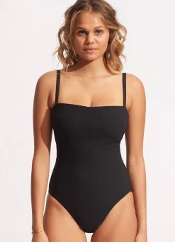 Seafolly Willow DD One Piece - | Square Neck|Square Neck