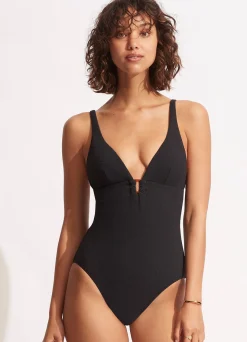 Seafolly Willow One Piece - | V Neck|V Neck
