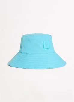 Seafolly Wish You Were Here Canvas Bucket Hat - | Beach Hats