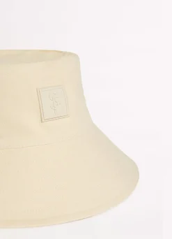 Seafolly Wish You Were Here Canvas Bucket Hat - | Beach Hats