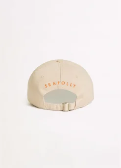 Seafolly Wish You Were Here Embroidered Cap - | Beach Hats