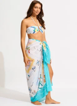 Seafolly Wish You Were Here Sarong - | Skirts & Sarongs