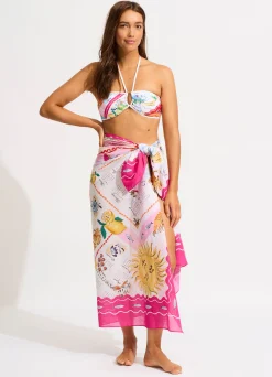 Seafolly Wish You Were Here Sarong - | Skirts & Sarongs