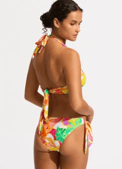 Seafolly Wonderland Dd Wrap Front Halter Bikini Top - | Fuller Cup Swim|DD/E Swimwear