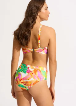 Seafolly Wonderland Longline Triangle Bikini Top - | Triangle|Triangle