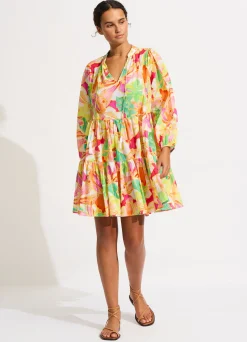 Seafolly Wonderland Tiered Mini Dress - | Beach Dresses