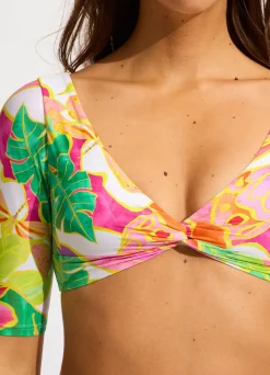 Seafolly Wonderland Twist Front Crop Bikini Top - | Bralette|Bralette