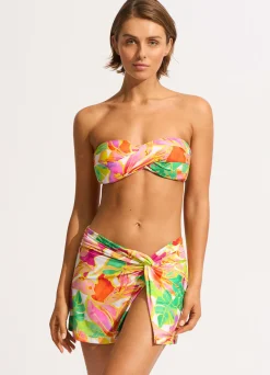 Seafolly Wonderland Twist Front Skirt - | Skirts & Sarongs